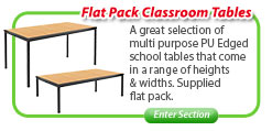 Flat Pack Classroom Tables