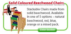 Solid Coloured Beechwood Chairs