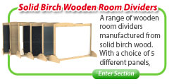 Solid Birch Wooden Room Dividers