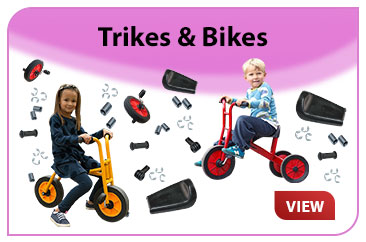 TRIKES, BIKES & RIDE-ONS