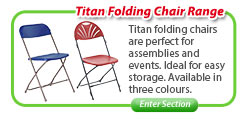 Titan Folding Chair Range