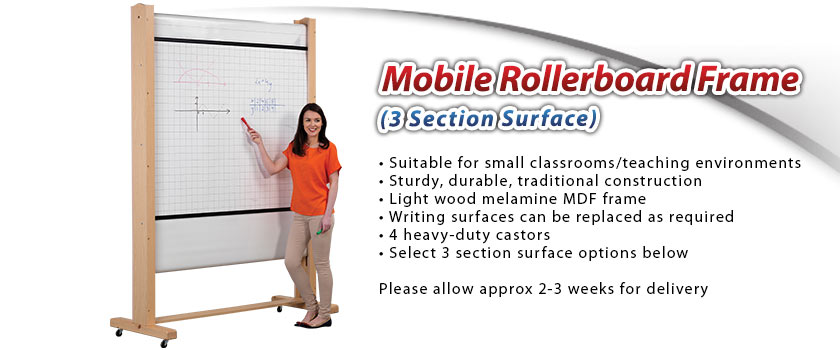 Mobile Rollerboard Frame (3 Section Surface)