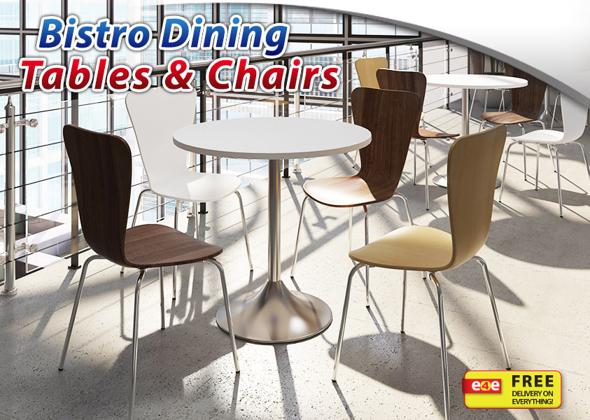 bistro dining tables and chairs graphic