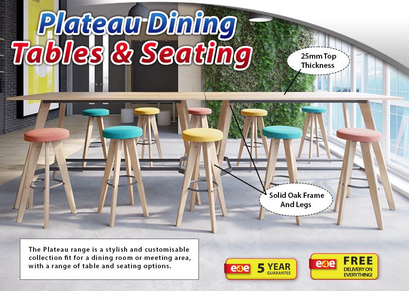 Plateau Dining Tables and Seating - graphic