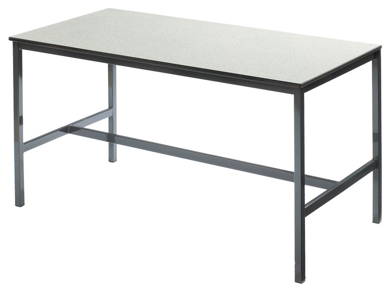 Fully Welded H-Frame Work Table With Trespa Top 