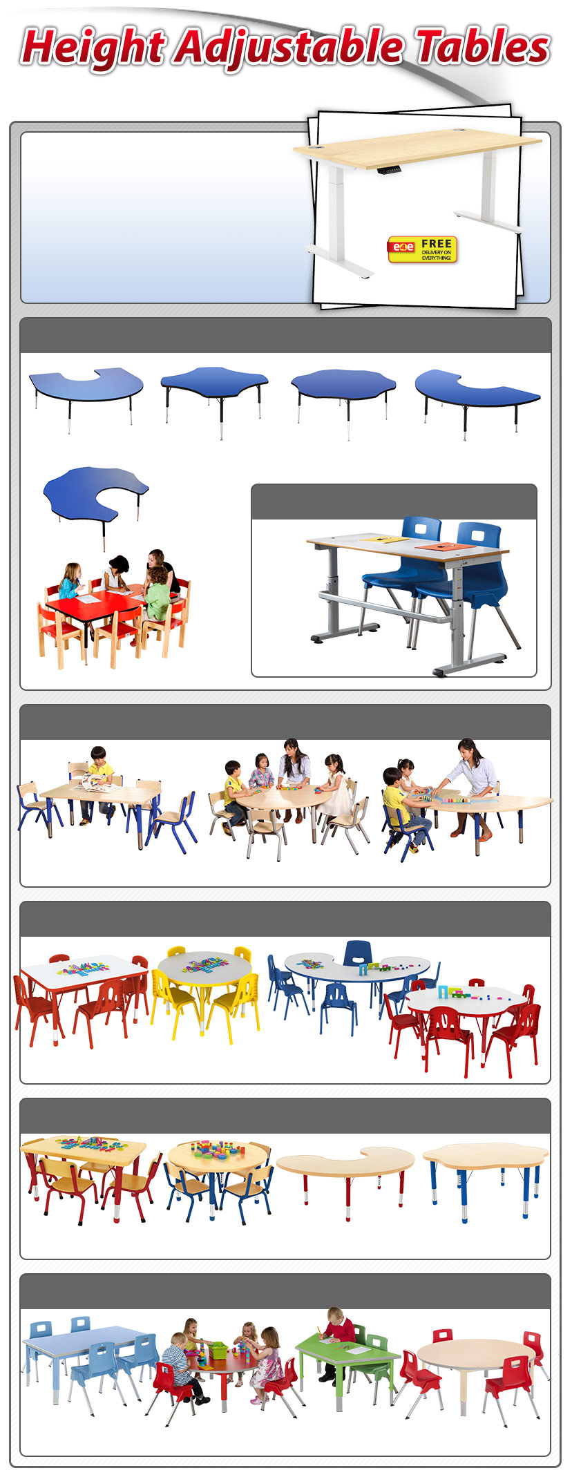 Height Adjustable Tables