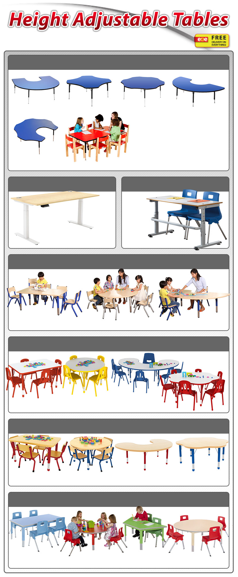 Height Adjustable Tables