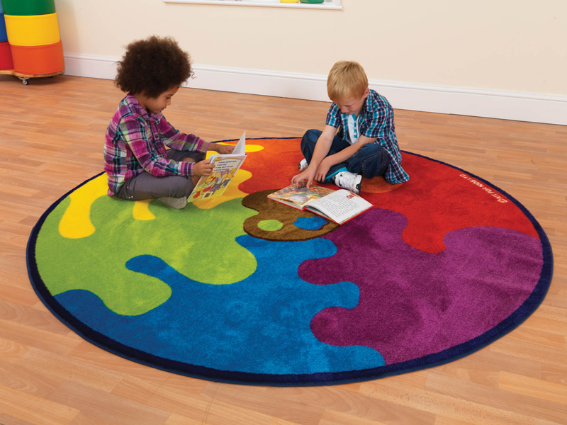 Decorative Colour Palette Carpet - 2m Diameter