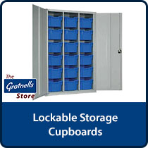 Gratnells Lockable Treble Cupboards