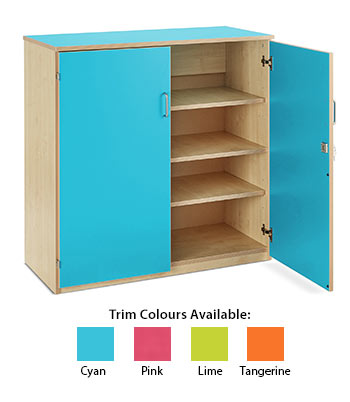 Stock Cupboard with 1 Fixed & 2 Adjustable Shelves (Height: 1018mm)