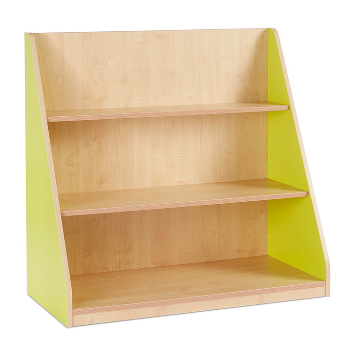 Bubblegum Single Sided Library Unit With 2 Fixed Straight Shelves