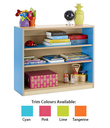 Open Bookcase with 2 Adjustable Shelves (Height: 750mm)