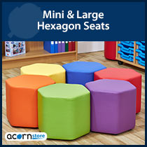 Acorn Mini and Large Hexagon Seats