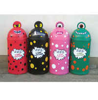 Set of 4: 42 or 52 Litre Monster Litter Critter Bins