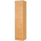 Secondary Height Four Door Locker - 1800mm - view 1