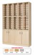 60 Space Pigeonhole Unit with Cupboard - view 1