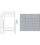 Mobile Magnetic Whiteboard - view 2