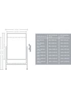 Mobile Non-Magnetic Whiteboard - view 2