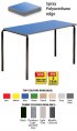 Contract Classroom Tables - Slide Stacking Rectangular Table with Spray Polyurethane Edge - view 1
