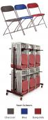 Titan 140 Flat Back Folding Chairs and Trolley Bundle - view 1