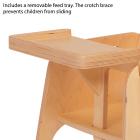 Wooden Stacking Sturdy Feeding Chair - view 4