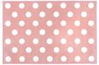 Pink With White Spots Nursery Rug - 1.5m x 1m - view 2