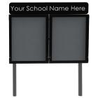 WeatherShield Headline Freestanding Outdoor Sign  - view 1