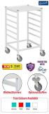 Gratnells Classic Medical Trolley - with Fixed Runners & 2 Braked Castors - 890mm High - view 1