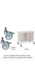 Gratnells Classic Medical Double Column Trolley Complete Set - 890mm High - view 3