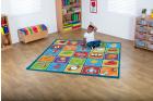 Alphabet Square Carpet - 2m x 2m - view 1