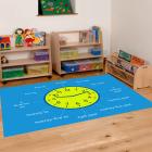 Tell The Time Clock Playmat - 2m x 1.5m - view 1