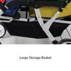 Familidoo Budget 4 Seater Stroller & Rain Cover (Holds 4 Passengers) - view 7