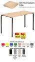 Contract Classroom Tables - Slide Stacking Rectangular Table with Matching ABS Thermoplastic Edge - view 1