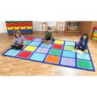 Rainbow Rectangle Placement Carpet - 3m x 2m - view 1