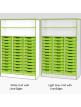 Jaz Storage Range - Triple Width Tray Unit with Top Open Storage - view 3