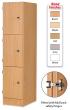 Primary Height Three Door Locker - 1370mm - view 1