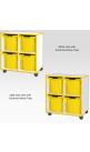 Jaz Storage Range - Double Width Jumbo Tray Units - view 3