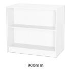 Sturdy Storage - White 1000mm Wide Double Sided Bookcase - view 1