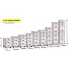 Sturdy Storage - Single Shallow Tray Grey Column Unit - view 2