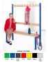 Junior School Cloakroom Island Seating Unit - Single Sided 9 Hooks *Height - 1370mm* - view 1