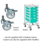 Gratnells Compact Medical Single Column Trolley Complete Set - view 3