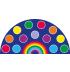 Rainbow 14 Spot Semi-Circle Carpet - 1.5m x 3m - view 5