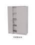 Sturdy Storage - Grey 1000mm Wide Premium Cupboard - view 3