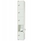 All White Five Door Locker - view 2