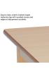 Small Rectangle Melamine Top Wooden Table - 960 x 695mm - view 2