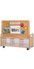 PlayScapes™ Low Storage Unit With Double Sided Velcro Display Divider - view 2