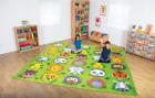 Zoo Conservation Large Square Placement Carpet - 3m x 3m - view 1