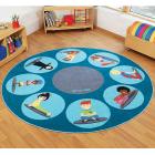 Yoga Position Carpet - 2m Diameter - view 2