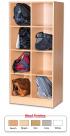 8 Space Double Bay Bag Storage Unit - view 1