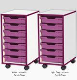 Jaz Storage Range - Single Width Shallow Tray Units - view 5